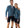 Montu Slate Long Sleeve Jersey, Thermal Cycling Jersey, unisex.