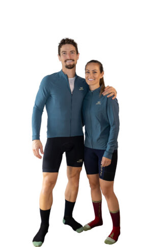 Montu Slate Long Sleeve Jersey, Thermal Cycling Jersey, unisex.