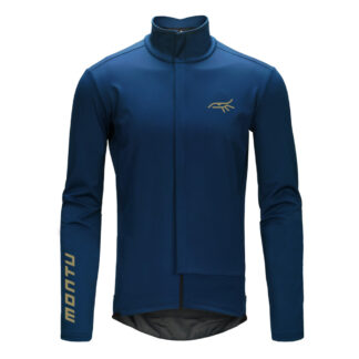 Rhebu wind shielding and water resistant cycling jacket, front view.